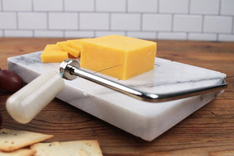 White Marble Cheese Slicer (RSVP)