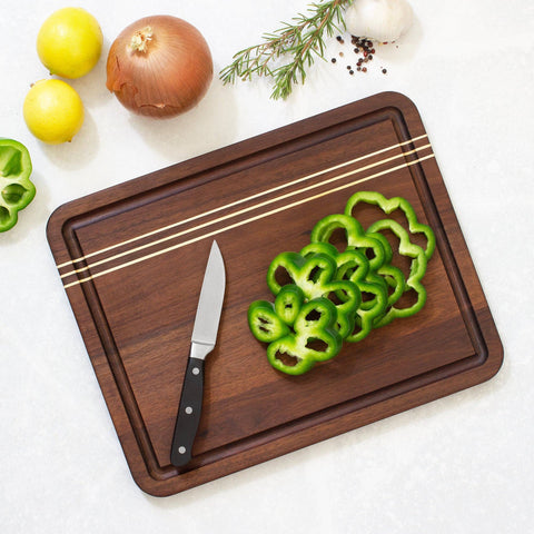 Rock & Branch Acacia Wood Cutting Board with Juice Groove Small (Totally Bamboo)
