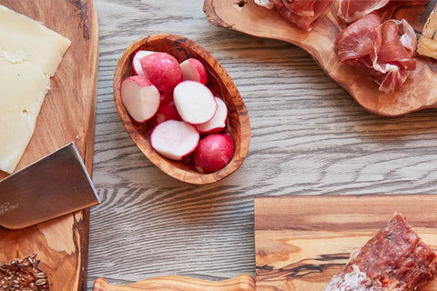 Italian Olivewood Aperitivo Bowls - Set of 4 (Verve Culture)