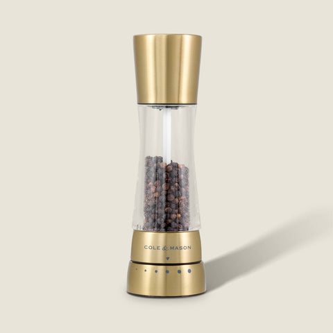 Derwent Gold Salt & Pepper Mill: Salt & Pepper Set (Cole & Mason)