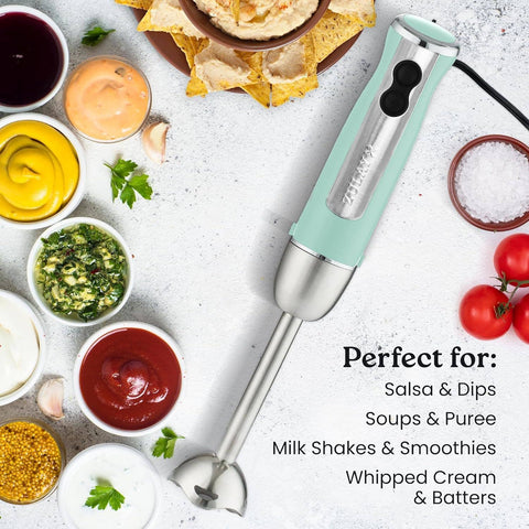 Powerful Immersion Blender: Aqua (Zulay Kitchen)
