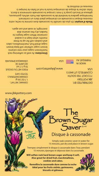 Brown Sugar Saver - Maple Leaf Design (JBK Pottery)