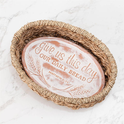 Bread Warmer Basket With Stone (Audrey's)