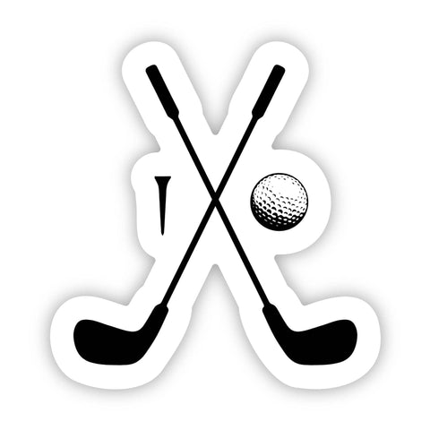 Golf Club Crest Sticker (Big Moods)