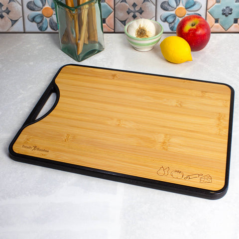 Poly & Bamboo Reversible Cutting Board, 15" x 11" (Totally Bamboo)