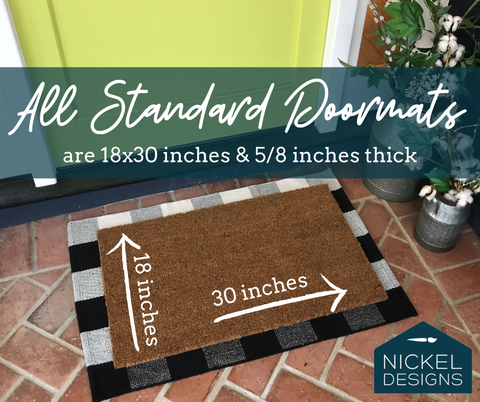 Winter Trees and Snowflakes Doormat (Nickel Designs)