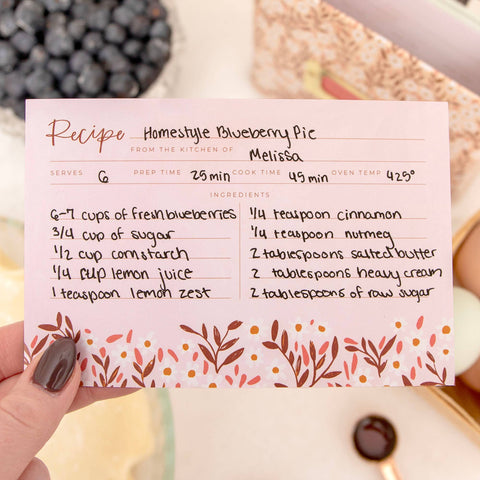 Pink Daisy Recipe Cards (1canoe2)