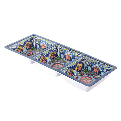 3-Section Tray - Blue (Prepara)