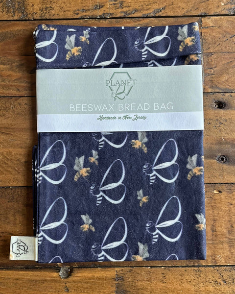 Beeswax Bread Bag - Prints: Honey Bees (Planet B, Inc)