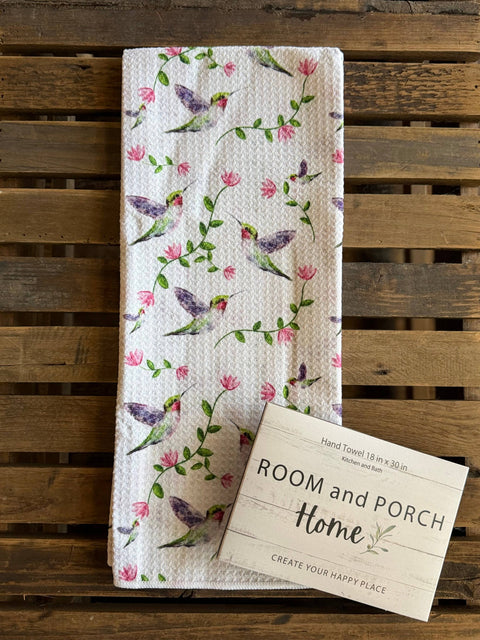 Hummingbirds - Hand/Tea Towel (ROOM and PORCH)