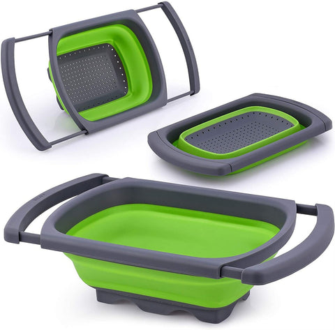 Collapsible Colander Green Large (Zulay)