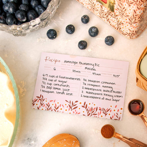 Pink Daisy Recipe Cards (1canoe2)