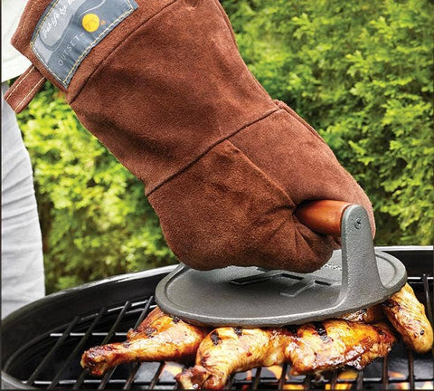 Brown Leather Grill Mitt (Outset)