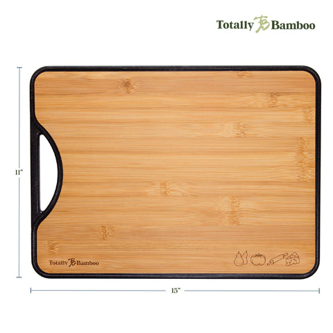 Poly & Bamboo Reversible Cutting Board, 15" x 11" (Totally Bamboo)