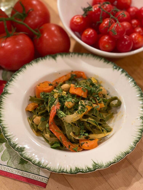 Spinach Fettuccine (Valente Pasta)