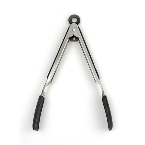 Square Silicone Tip Tongs - 9In - Black (RSVP)