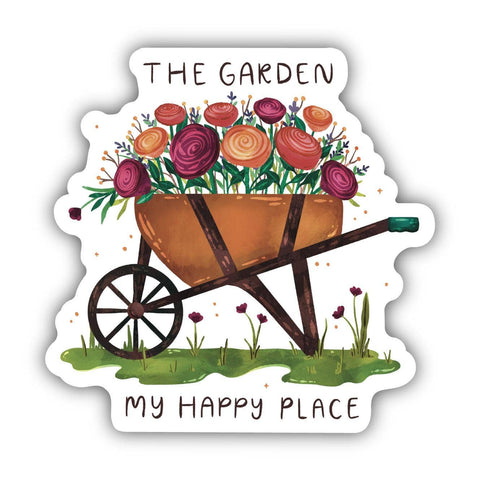 "My Happy Place" Garden Sticker (Big Moods)