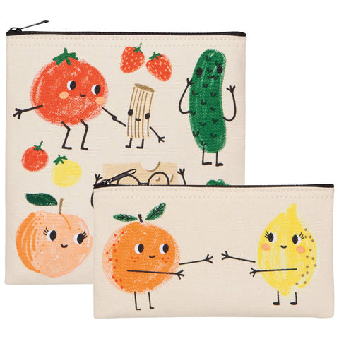 Funny Food Snack Bags Set of 2 (Danica Jubilee)