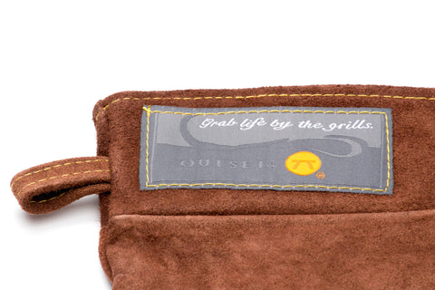 Brown Leather Grill Mitt (Outset)