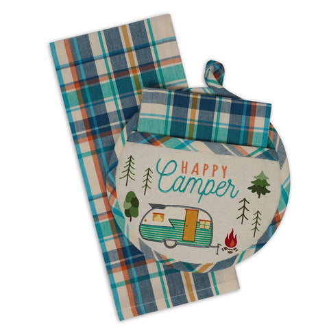 Happy Camper Potholder Gift Set (Design Imports)
