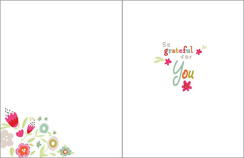 Thank You Greeting Card - Amazing Flora (Gina B Designs)
