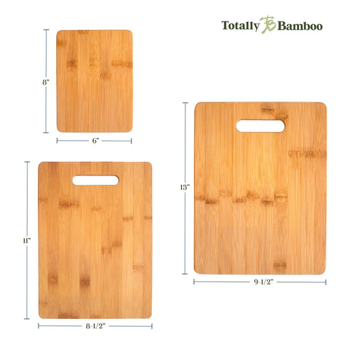 3-Piece Bamboo Cutting Board Set (Totally Bamboo)