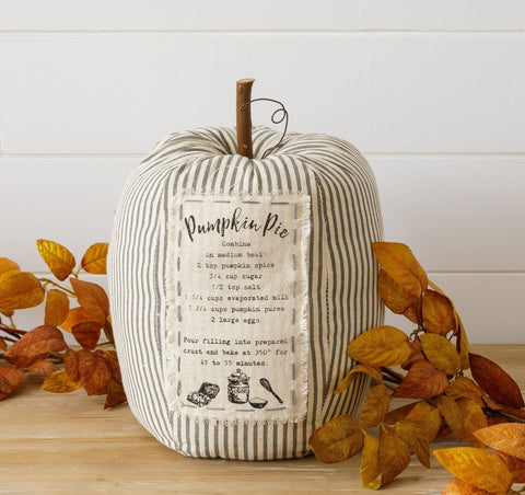 Striped Pumpkin With Pie Patch (Audrey's)