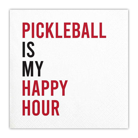 Cocktail Napkin - Pickleball Happy Hour (Santa Barbara)