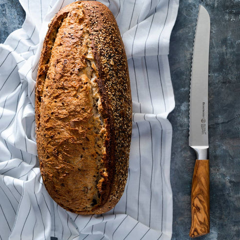 Oliva Elite Scalloped Bread Knife - 9" (Messermeister)