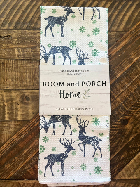 Winter Deer Tea/Hand Towel (ROOM and PORCH)