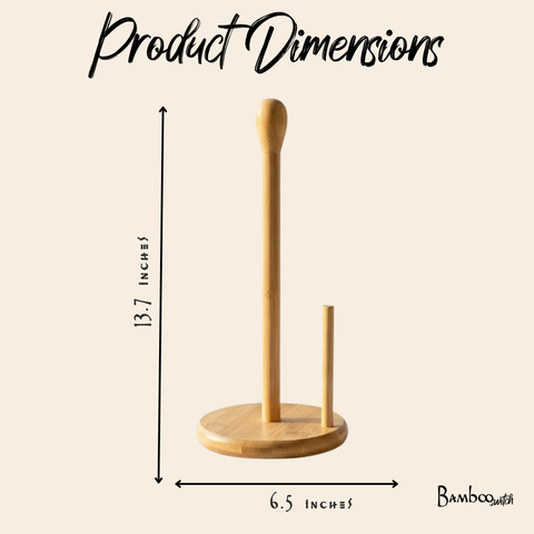 Bamboo Paper Towel Holder (Bamboo Switch)