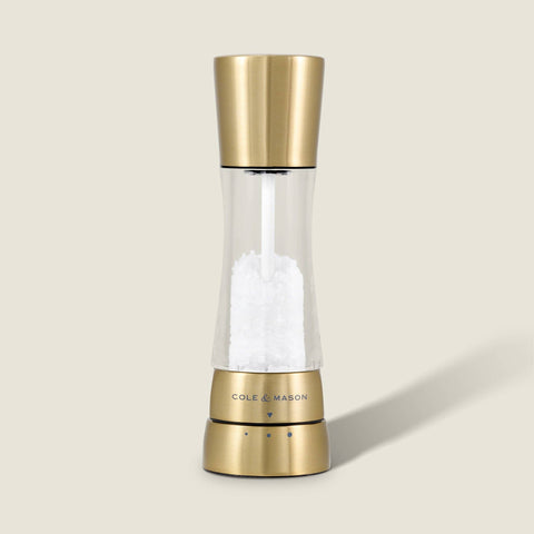 Derwent Gold Salt & Pepper Mill: Salt & Pepper Set (Cole & Mason)