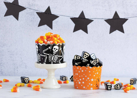 Silver Foil Spooky Skeletons Food Cups (My Mind’s Eye)