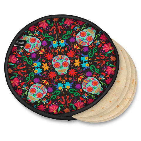 Fabric Tortilla Warmer - Day of the Dead (Prepara)