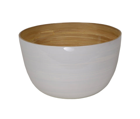 Bamboo Mixing Bowl: White (Albert L. Punkt Inc.)