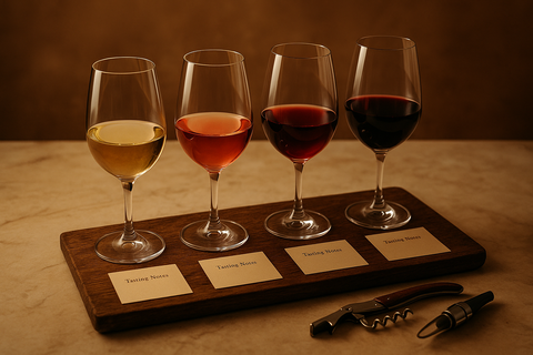 wine tasting flight of 4